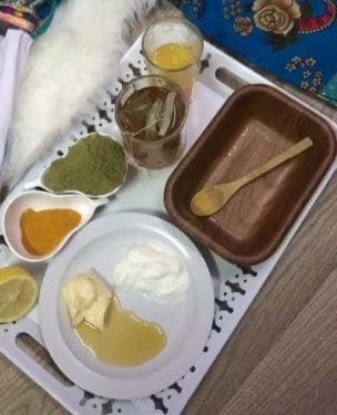 قناع الشعر المعجزة الذهبي