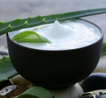 ماسك القشطة والصبار للشعر